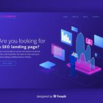 isometric seo landing page template 23 2148236114
